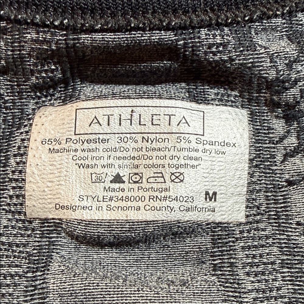 Athleta Black and Gray Fastest Track Top - Picture 2 of 5